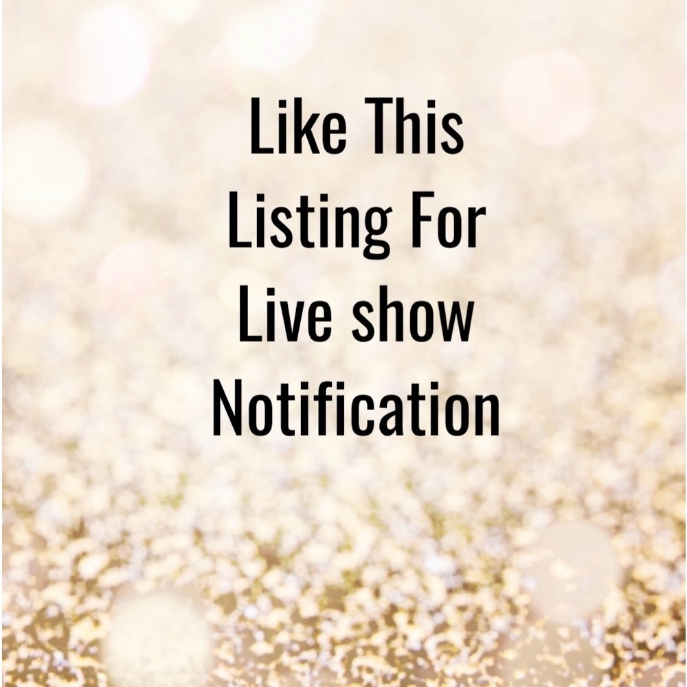 Listing For Live Show Notification.
